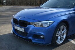 Cup Spoilerlippe Front Ansatz für BMW 3er M-Paket F30 / F30 Facelift schwarz Hochglanz