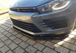 Cup Spoilerlippe Front Ansatz V.1 für VW SCIROCCO MK.3 R FL schwarz Hochglanz