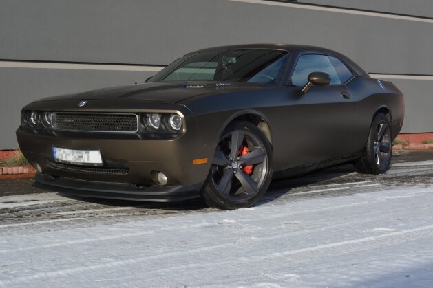 Cup Spoilerlippe Front Ansatz passend für DODGE CHALLENGER MK3. PHASE-I SRT8 COUPE schwarz Hochglanz