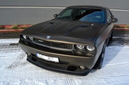 Street+ Spoilerlippe Front Ansatz passend für Dodge Challenger MK3. Phase-I SRT8 Coupe schwarz Hochglanz