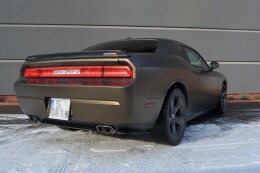 Street+ Heck Ansatz Flaps passend für Dodge Challenger MK3. Phase-I SRT8 Coupe schwarz Hochglanz