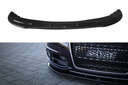 Street+ Spoilerlippe Front Ansatz passend für Audi A6 S-Line C6 FL schwarz Hochglanz