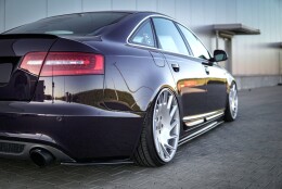 Heck Ansatz Flaps Diffusor für Audi A6 S-Line C6 /...
