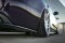 Heck Ansatz Flaps Diffusor für Audi A6 S-Line C6 / C6 FL Limousine / Avant schwarz matt