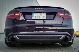 Heck Spoiler Aufsatz Abrisskante passend für Audi A6 S-Line C6 FL Limousine schwarz Hochglanz