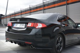 Heck Spoiler Aufsatz Abrisskante für Honda ACCORD MK8. CU-Serie vor FL SEDAN schwarz Hochglanz