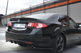 Heck Spoiler Aufsatz Abrisskante passend für Honda Accord MK8. CU-Serie vor FL Limo schwarz Hochglanz