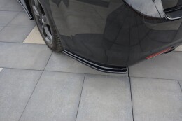 Heck Ansatz Flaps Diffusor für HONDA ACCORD MK8. CU-Serie vor Facelift Limousine schwarz Hochglanz