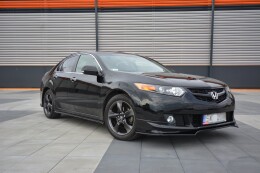 Cup Spoilerlippe Front Ansatz für HONDA ACCORD MK.8 TYPE-S CU-Serie vor Facelift SEDAN schwarz Hochglanz