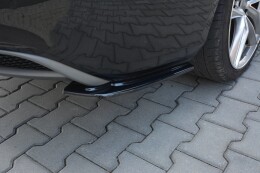 Heck Ansatz Flaps Diffusor für Audi A5 S-Line 8T FL Sportback  schwarz Hochglanz