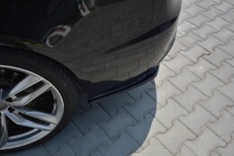 Heck Ansatz Flaps Diffusor passend für Audi A5 S-Line 8T FL Sportback schwarz Hochglanz