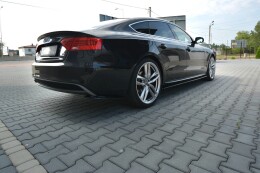 Seitenschweller Ansatz Cup Leisten für Audi S5 / A5 / A5 S-Line 8T / 8T FL Sportback Carbon Look