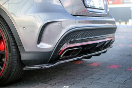 Mittlerer Cup Diffusor Heck Ansatz DTM LOOK für Mercedes GLA 45 AMG SUV (X156) vor Facelift Carbon Look