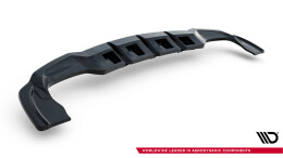 Mittlerer Cup Diffusor Heck Ansatz V.1 passend für Mercedes-Benz GLA 45 AMG schwarz Hochglanz