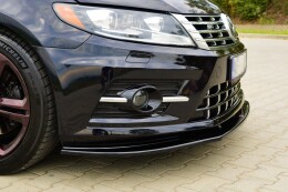 Cup Spoilerlippe Front Ansatz passend für VW CC R-LINE schwarz Hochglanz
