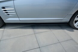 Seitenschweller Ansatz Cup Leisten passend für CHRYSLER CROSSFIRE schwarz Hochglanz