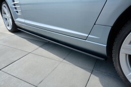 Seitenschweller Ansatz Cup Leisten passend für CHRYSLER CROSSFIRE schwarz Hochglanz