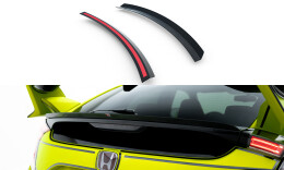 Untere Heck Spoiler Aufsatz Abrisskante passend für Honda Civic Type-R Mk10 / Mk10 Facelift schwarz Hochglanz