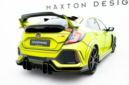 Untere Heck Spoiler Aufsatz Abrisskante passend für Honda Civic Type-R Mk10 / Mk10 Facelift schwarz Hochglanz