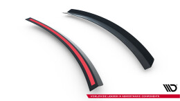 Untere Heck Spoiler Aufsatz Abrisskante passend für Honda Civic Type-R Mk10 / Mk10 Facelift schwarz Hochglanz