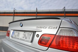 Heck Spoiler Aufsatz Abrisskante passend für BMW 3er E46 COUPE vor Facelift schwarz Hochglanz