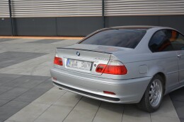 Heck Spoiler Aufsatz Abrisskante passend für BMW 3er E46 Coupe vor FL schwarz Hochglanz