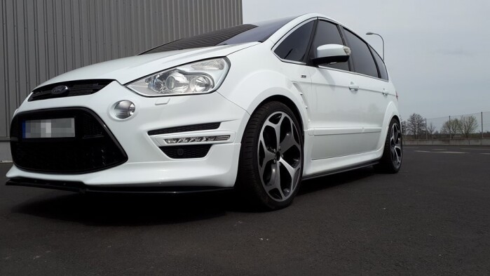 Cup Spoilerlippe Front Ansatz passend für Ford S-Max Titanium Mk1 FL schwarz Hochglanz