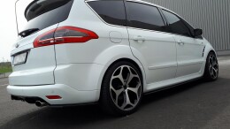 Seitenschweller Ansatz Cup Leisten für Ford S-Max Titanium Mk1 Facelift schwarz Hochglanz