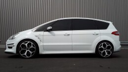 Seitenschweller Ansatz Cup Leisten passend für Ford S-Max Titanium Mk1 FL schwarz Hochglanz