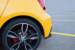 Heck Ansatz Flaps Diffusor für Audi S1 8X schwarz...