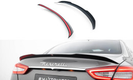 Heck Spoiler Aufsatz Abrisskante passend für Maserati Quattroporte Mk6 schwarz Hochglanz