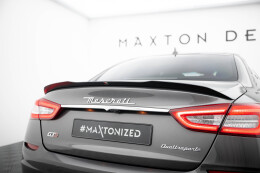 Heck Spoiler Aufsatz Abrisskante passend für Maserati Quattroporte Mk6 schwarz Hochglanz