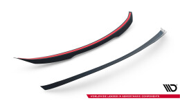 Heck Spoiler Aufsatz Abrisskante passend für Maserati Quattroporte Mk6 schwarz Hochglanz