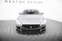 Cup Spoilerlippe Front Ansatz passend für Maserati Quattroporte Mk6 schwarz Hochglanz