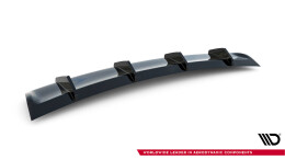 Heck Ansatz Diffusor passend für Maserati Quattroporte Mk6 schwarz Hochglanz