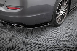 Heck Ansatz Flaps Diffusor passend für Maserati Quattroporte Mk6 schwarz Hochglanz