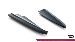 Heck Ansatz Flaps Diffusor passend für Maserati Quattroporte Mk6 schwarz Hochglanz