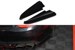 Heck Ansatz Flaps Diffusor passend für MASERATI QUATTROPORTE MK.6 vor Facelift schwarz matt