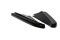 Heck Ansatz Flaps Diffusor passend für MASERATI QUATTROPORTE MK.6 vor Facelift schwarz matt