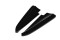 Heck Ansatz Flaps Diffusor passend für MASERATI QUATTROPORTE MK.6 vor Facelift schwarz matt