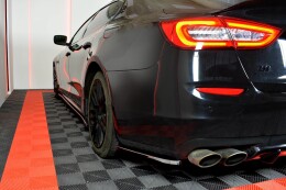 Seitenschweller Ansatz Cup Leisten passend für MASERATI QUATTROPORTE MK.6 vor Facelift Carbon Look