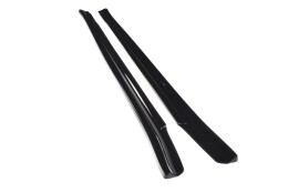Seitenschweller Ansatz Cup Leisten passend für MASERATI QUATTROPORTE MK.6 vor Facelift Carbon Look