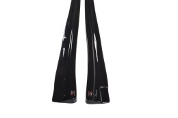Seitenschweller Ansatz Cup Leisten passend für MASERATI QUATTROPORTE MK.6 vor Facelift Carbon Look