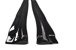 Seitenschweller Ansatz Cup Leisten passend für MASERATI QUATTROPORTE MK.6 vor Facelift Carbon Look