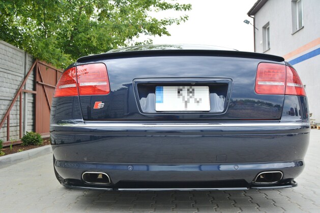 Heckansatz Audi A8 W12 D3  schwarz Hochglanz
