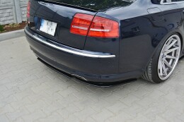 Mittlerer Cup Diffusor Heck Ansatz passend für Audi A8 W12 D3 schwarz Hochglanz