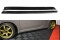 Seitenschweller Ansatz Cup Leisten passend für FIAT 500 HATCHBACK vor Facelift schwarz Hochglanz