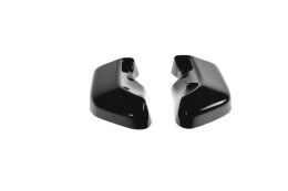 Heck Ansatz Flaps Diffusor passend für FIAT 500 HATCHBACK vor Facelift schwarz Hochglanz