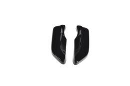 Heck Ansatz Flaps Diffusor passend für FIAT 500 HATCHBACK vor Facelift schwarz Hochglanz