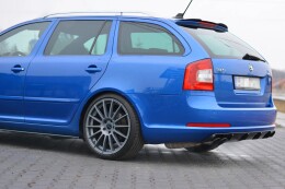 Heck Spoiler Aufsatz Abrisskante passend für Skoda Octavia RS Mk2 / Mk2 FL Combi schwarz Hochglanz